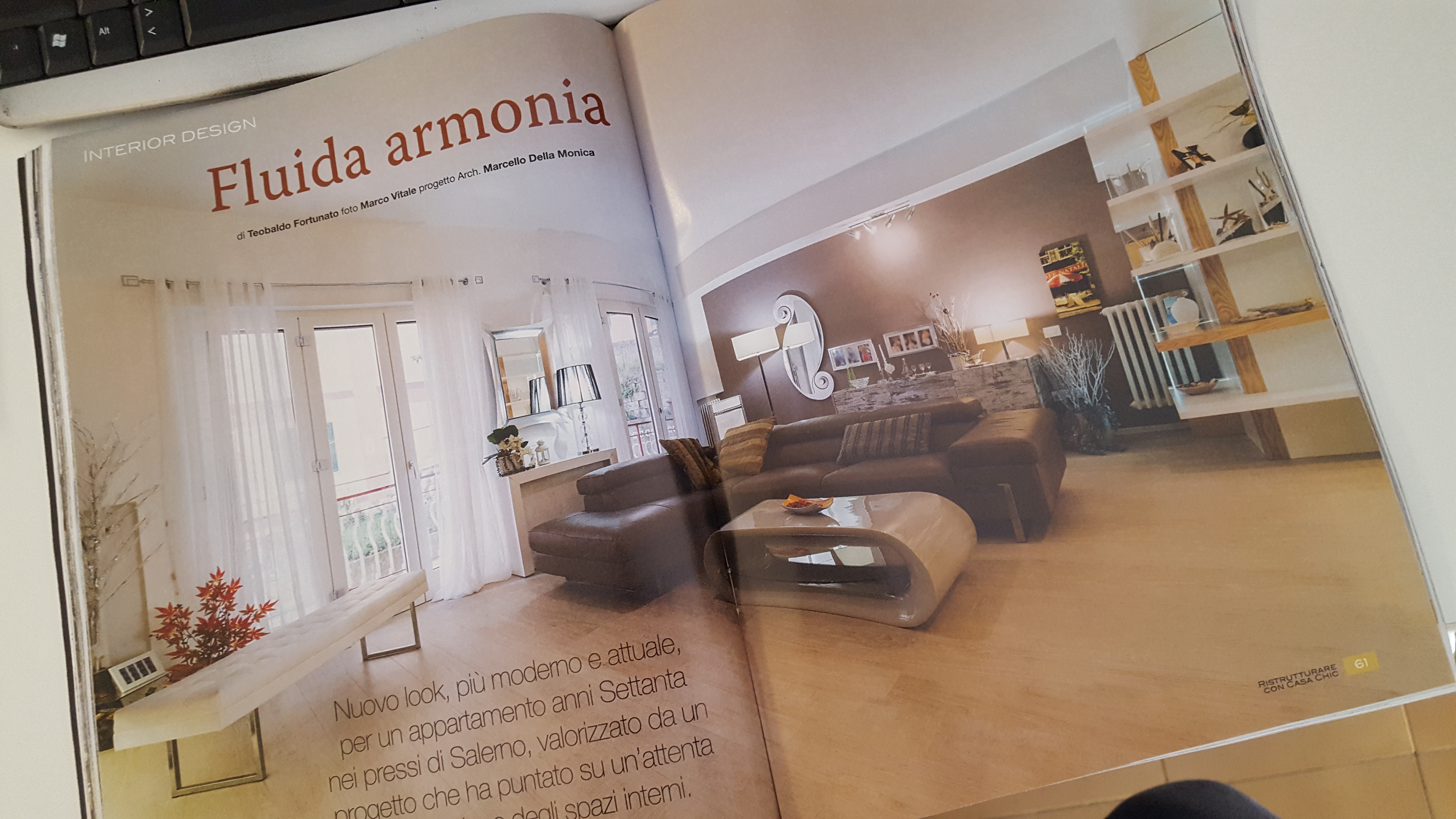 Servizio fotografico per rivista di arredamento