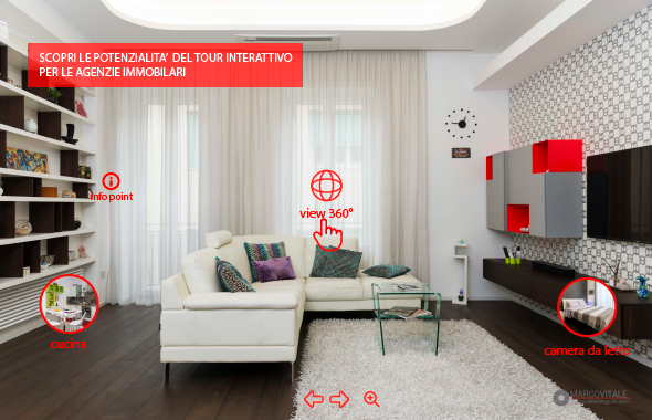 Tour Virtuali interattivi per agenzie immobiliari