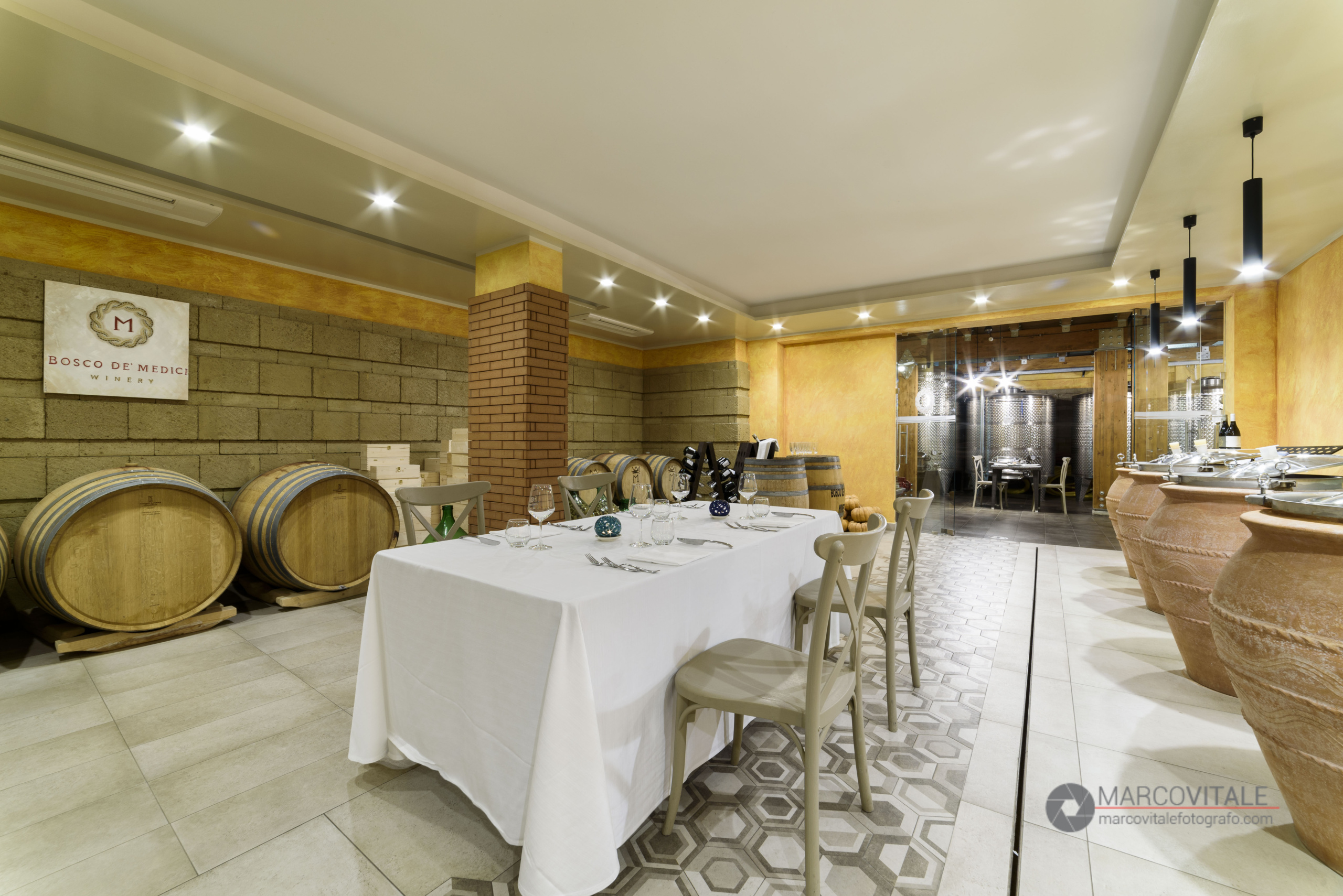 Servizio fotografico per ristorante Bosco de Medici Winery Pompei